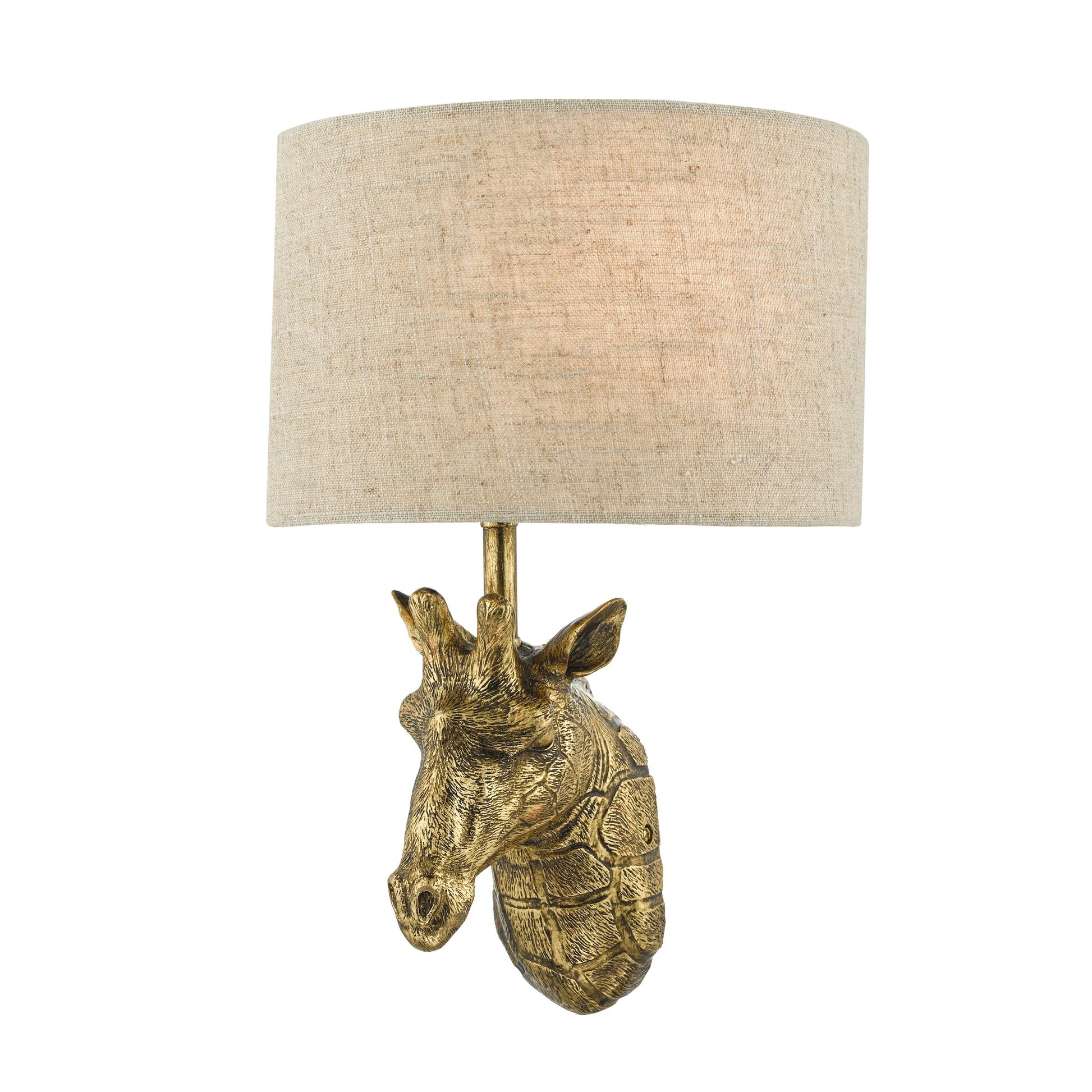 dar lighting Sophie Giraffe Wall Light Gold With Shade SOP0735