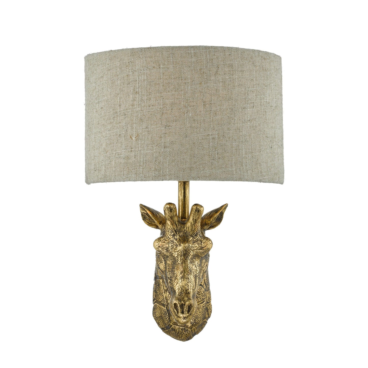 dar lighting Sophie Giraffe Wall Light Gold With Shade SOP0735