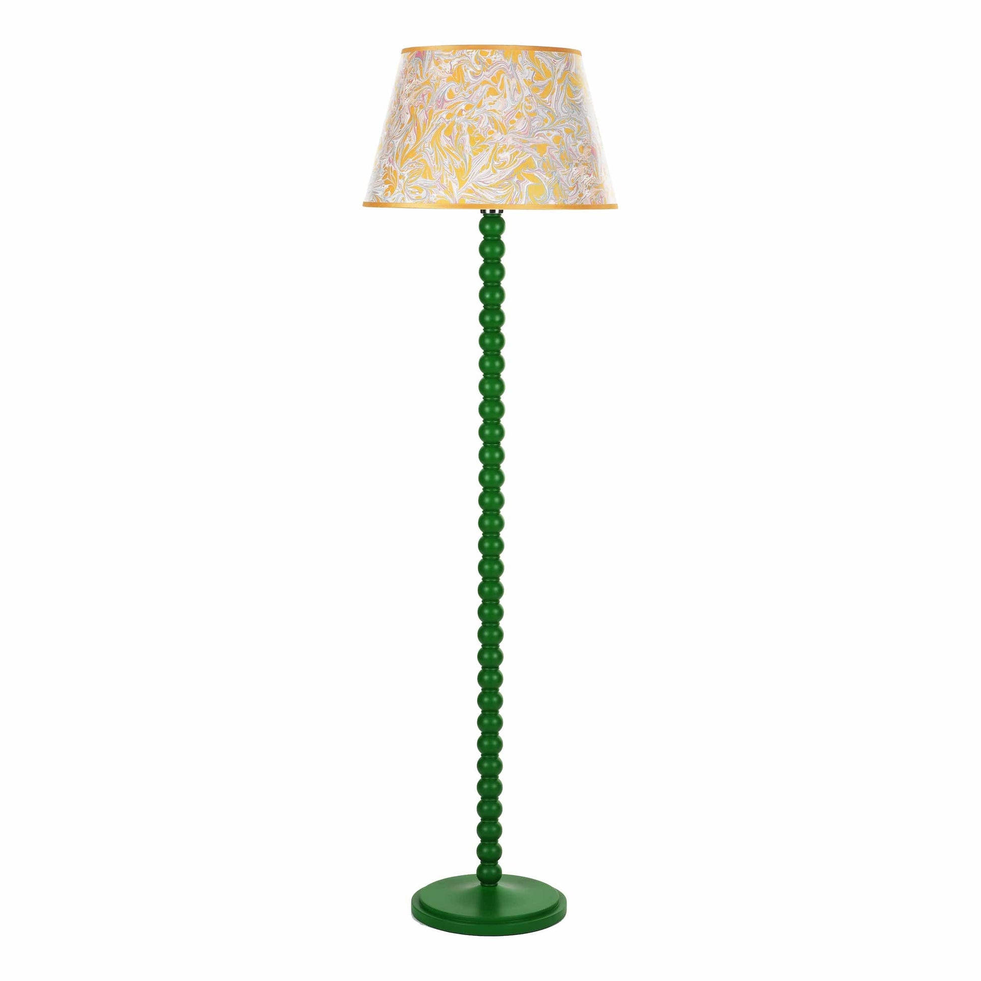 dar lighting Spool Floor Lamp Gloss Green Base Only SPO4924