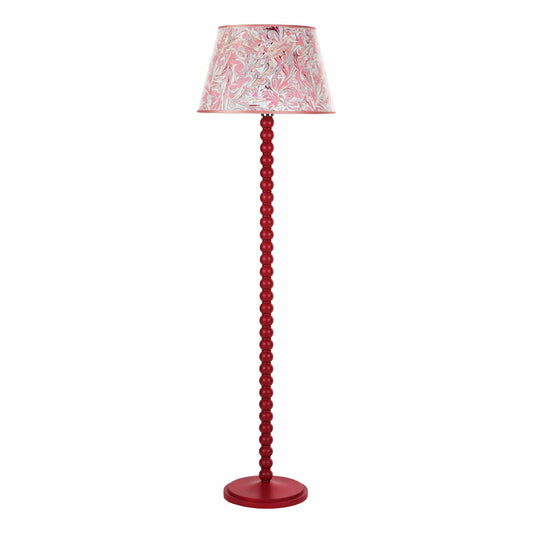 dar lighting Spool Floor Lamp Gloss Red Base Only SPO4925