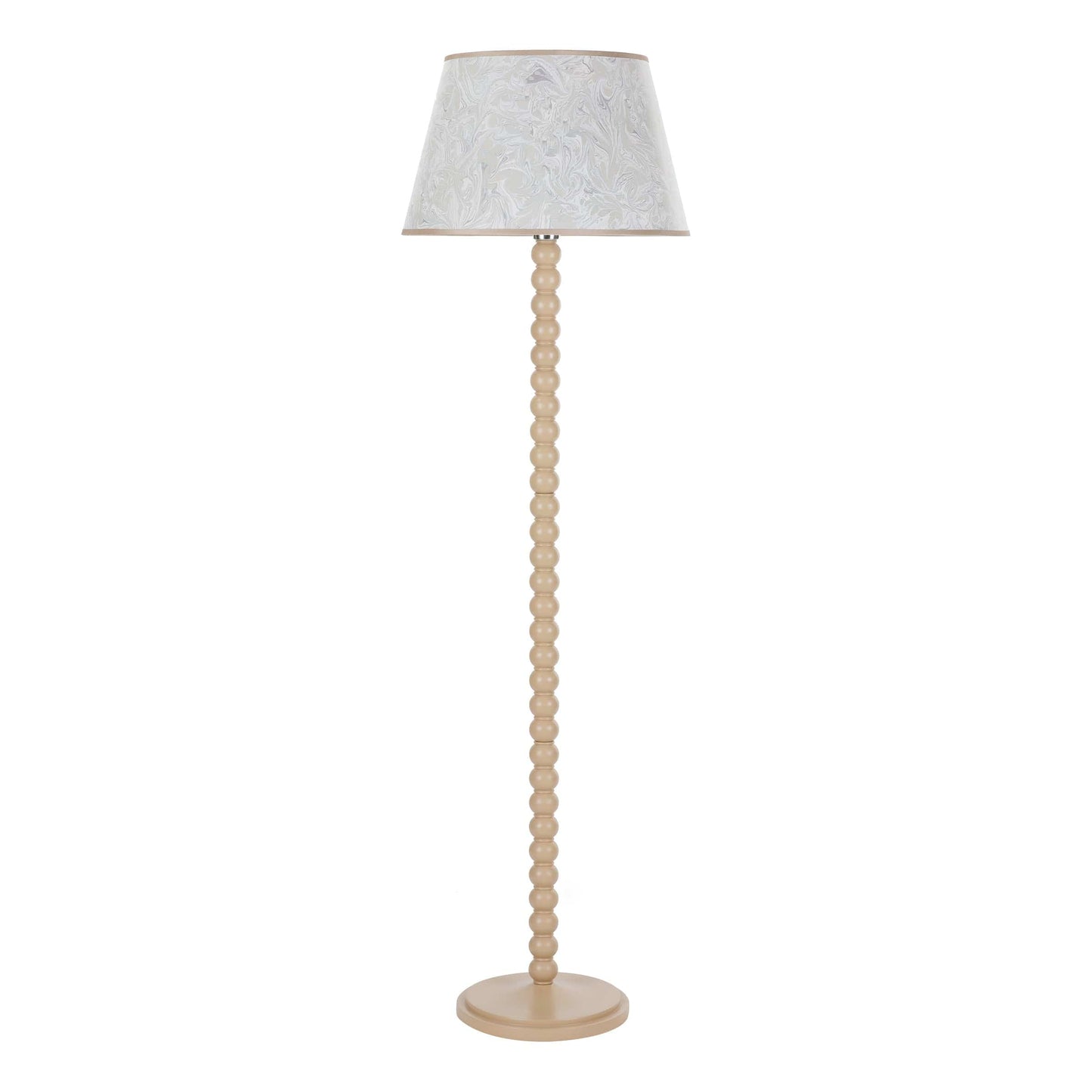 dar lighting Spool Floor Lamp Gloss Taupe Base Only SPO4929