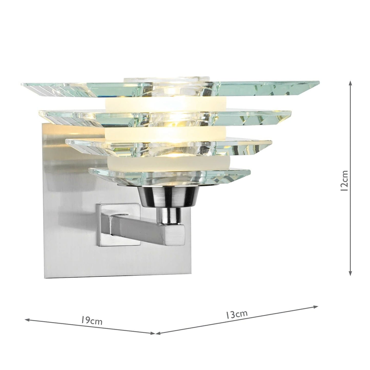 dar lighting Stirling Single Wall Bracket Layered STI0746