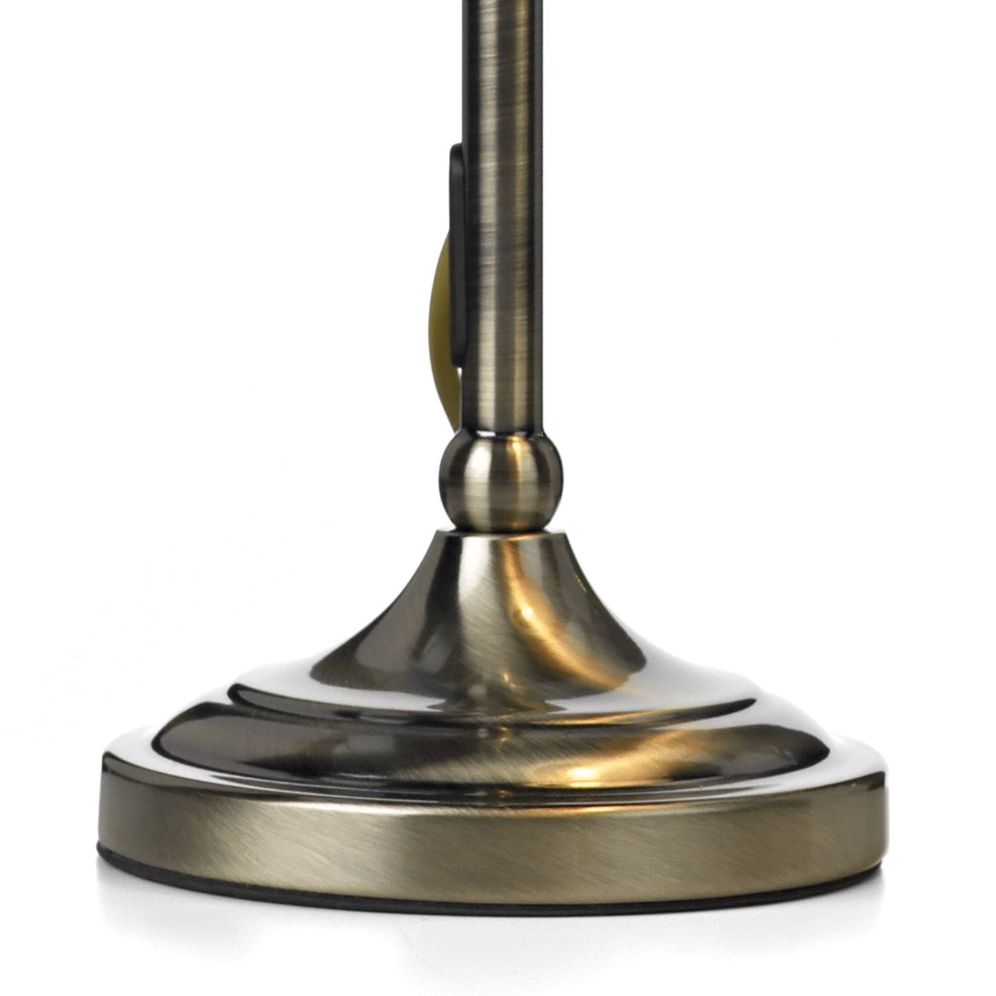 dar lighting Suffolk Rise & Fall Table Lamp Antique Brass With Shade SUF4075-X