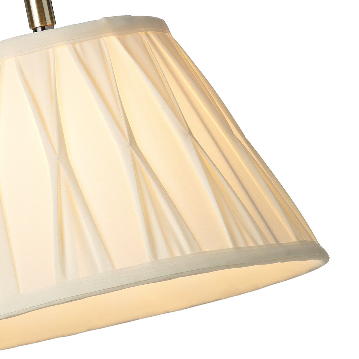 dar lighting Suffolk Rise & Fall Table Lamp Antique Brass With Shade SUF4075-X
