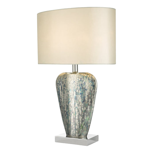 dar lighting Syracuse Table Lamp Mercury Glass With Shade SYR4235