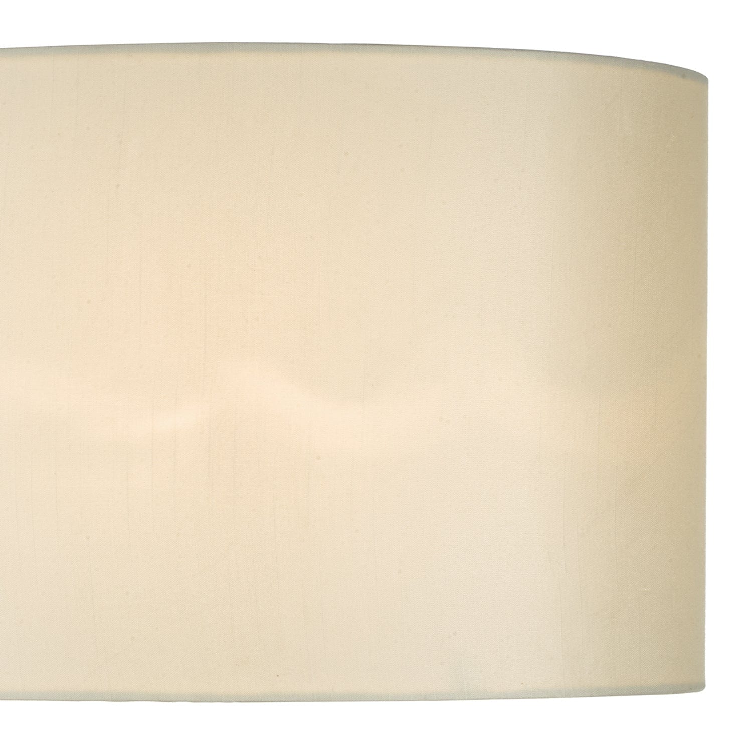 dar lighting Syracuse White Faux Silk Oval Shade 40cm SYR1633