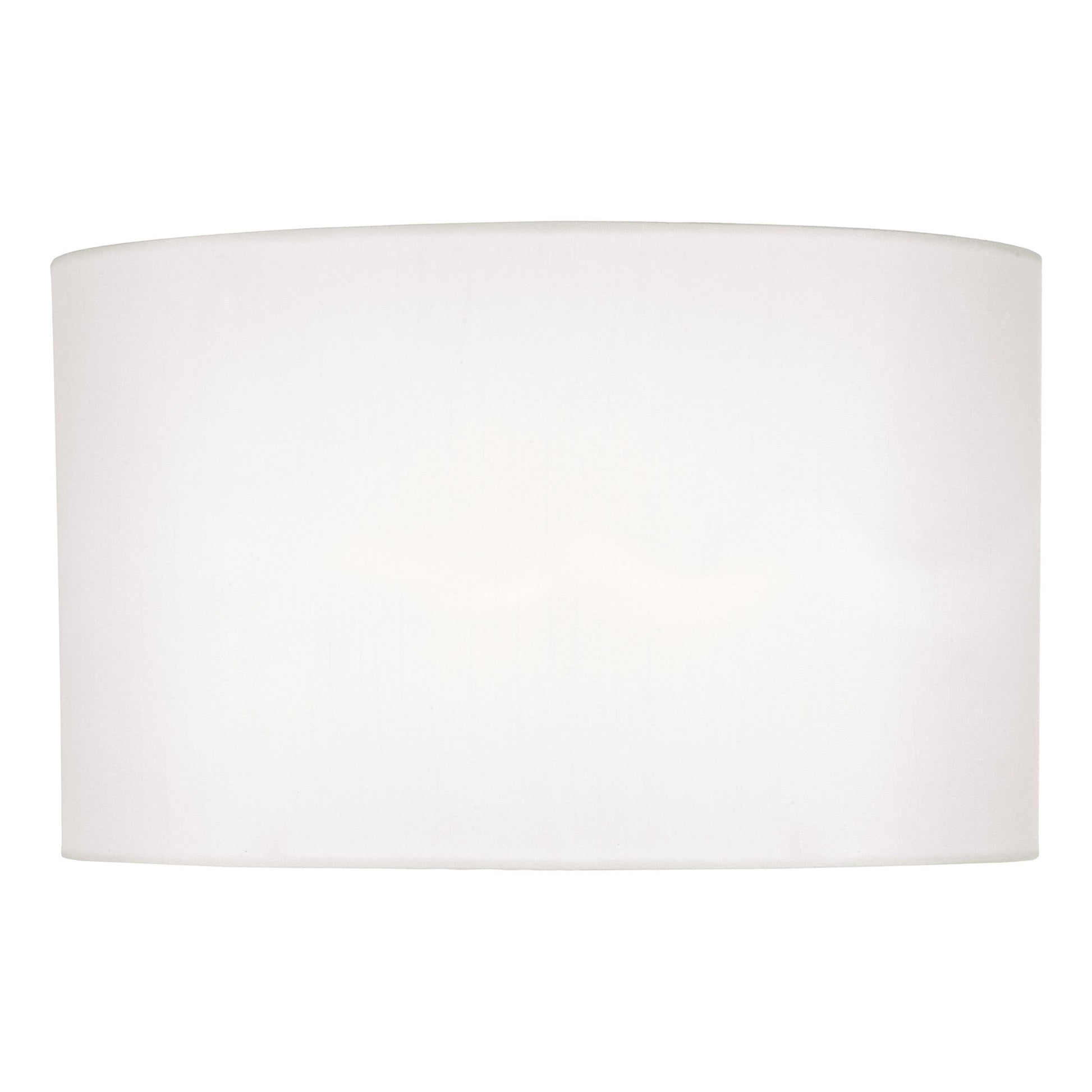 dar lighting Syracuse White Faux Silk Oval Shade 40cm SYR1633