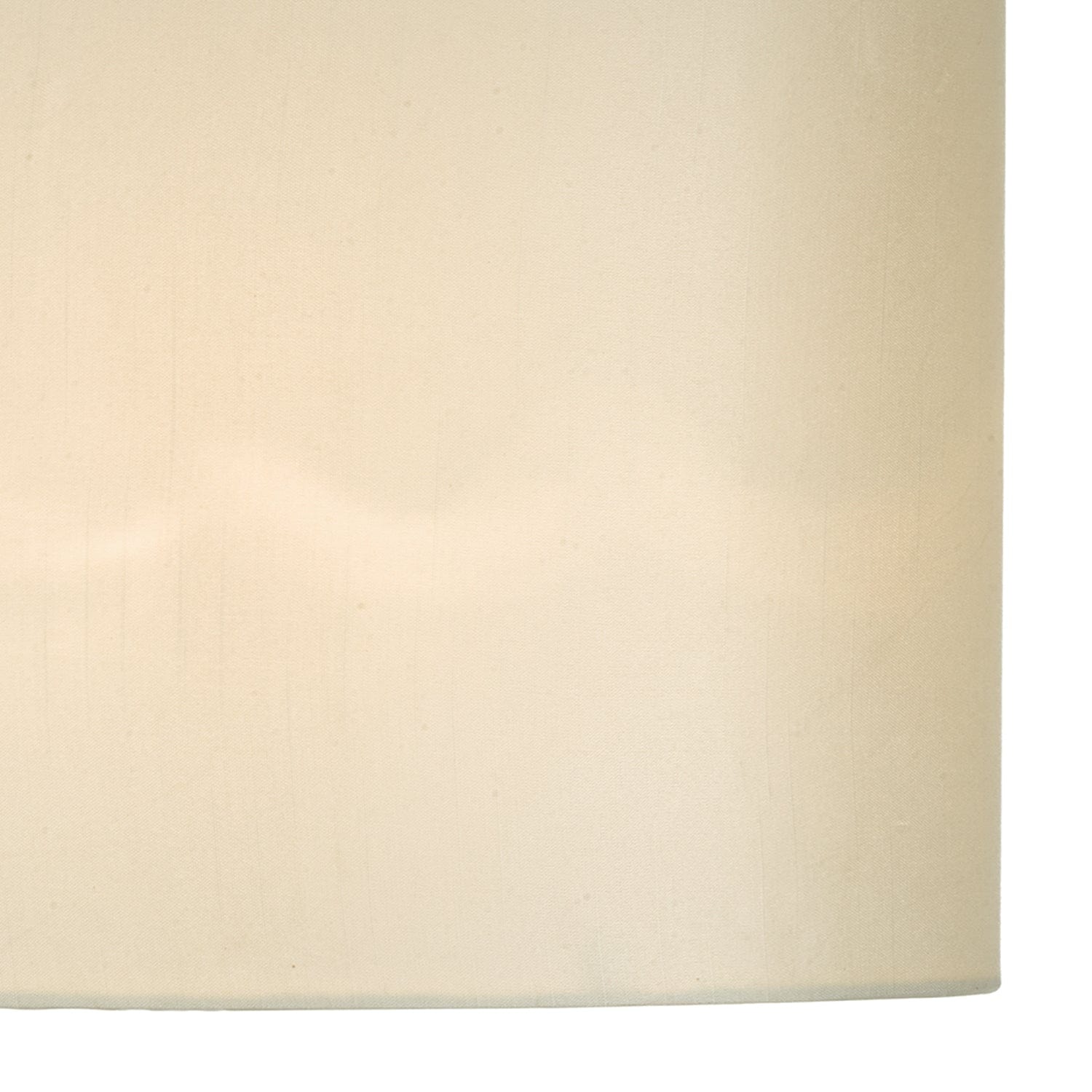 dar lighting Syracuse White Faux Silk Oval Shade 40cm SYR1633