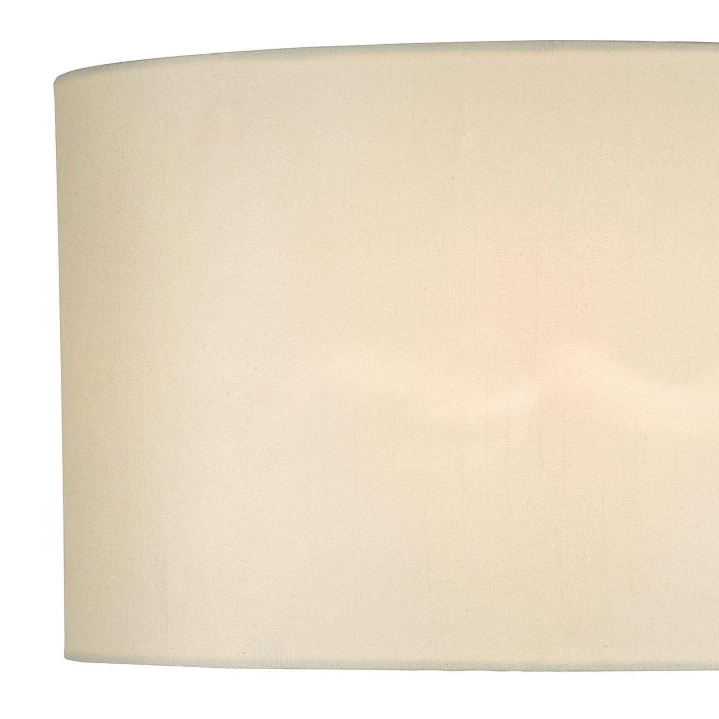 dar lighting Syracuse White Faux Silk Oval Shade 40cm SYR1633