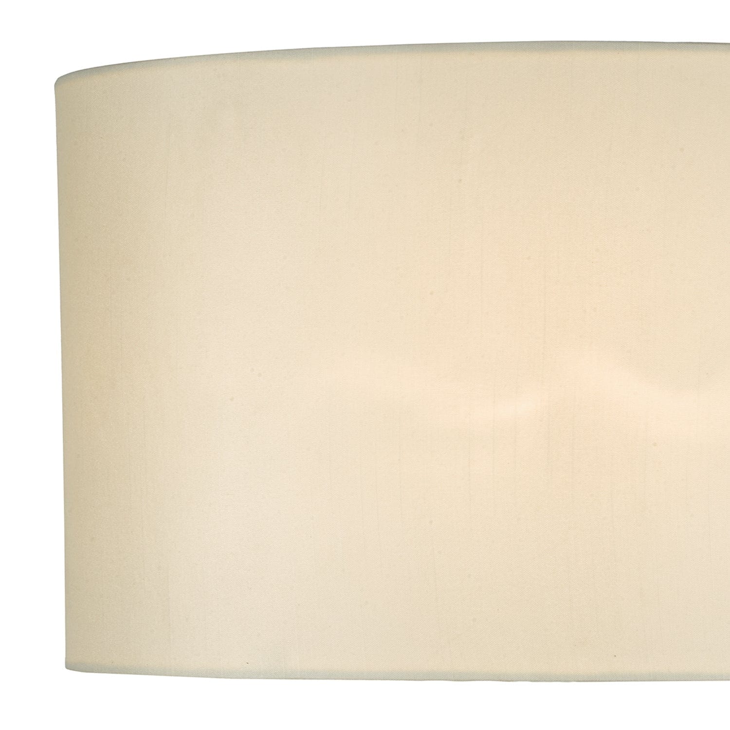 dar lighting Syracuse White Faux Silk Oval Shade 40cm SYR1633