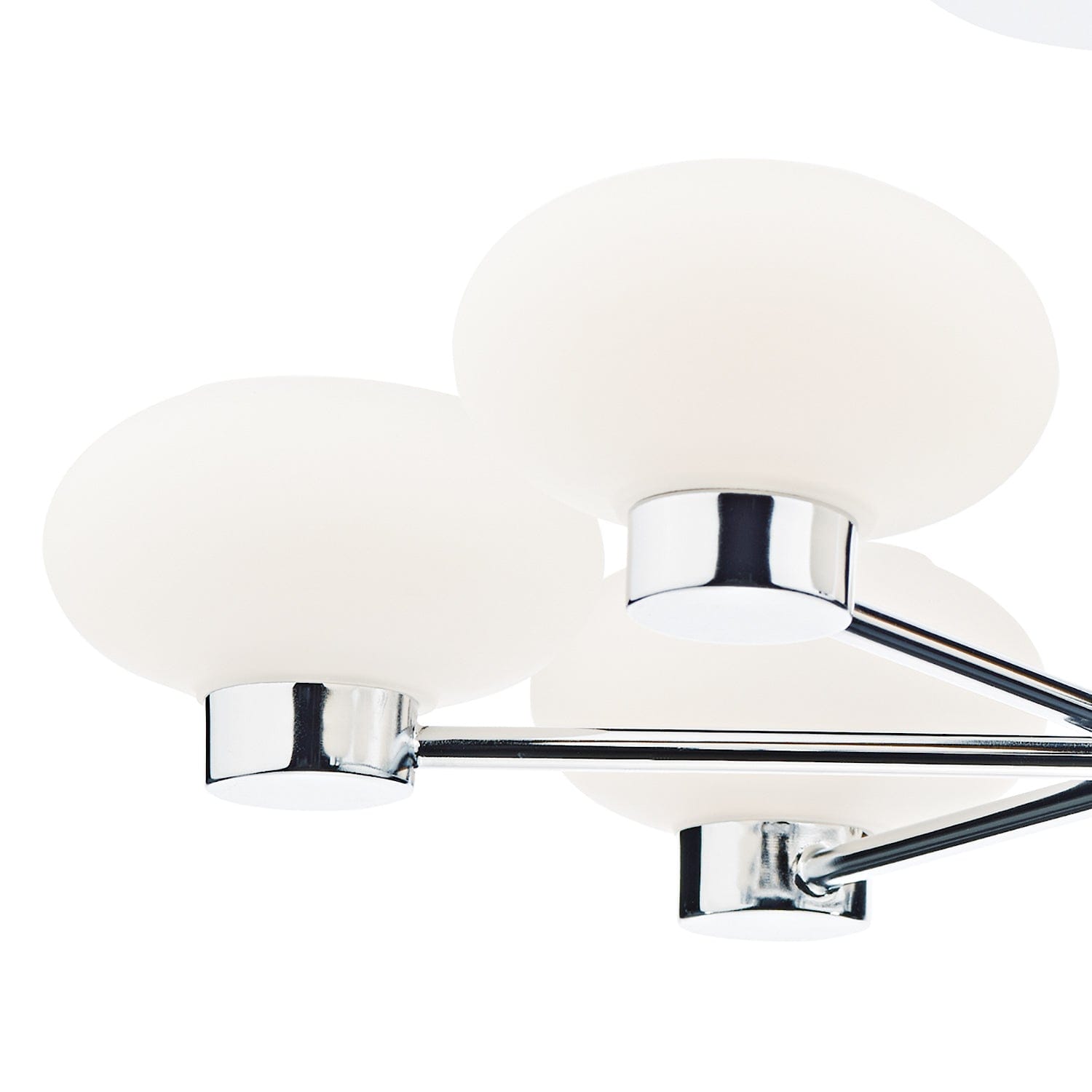 dar lighting System 6 Light Semi Flush Polished Chrome SYS0650