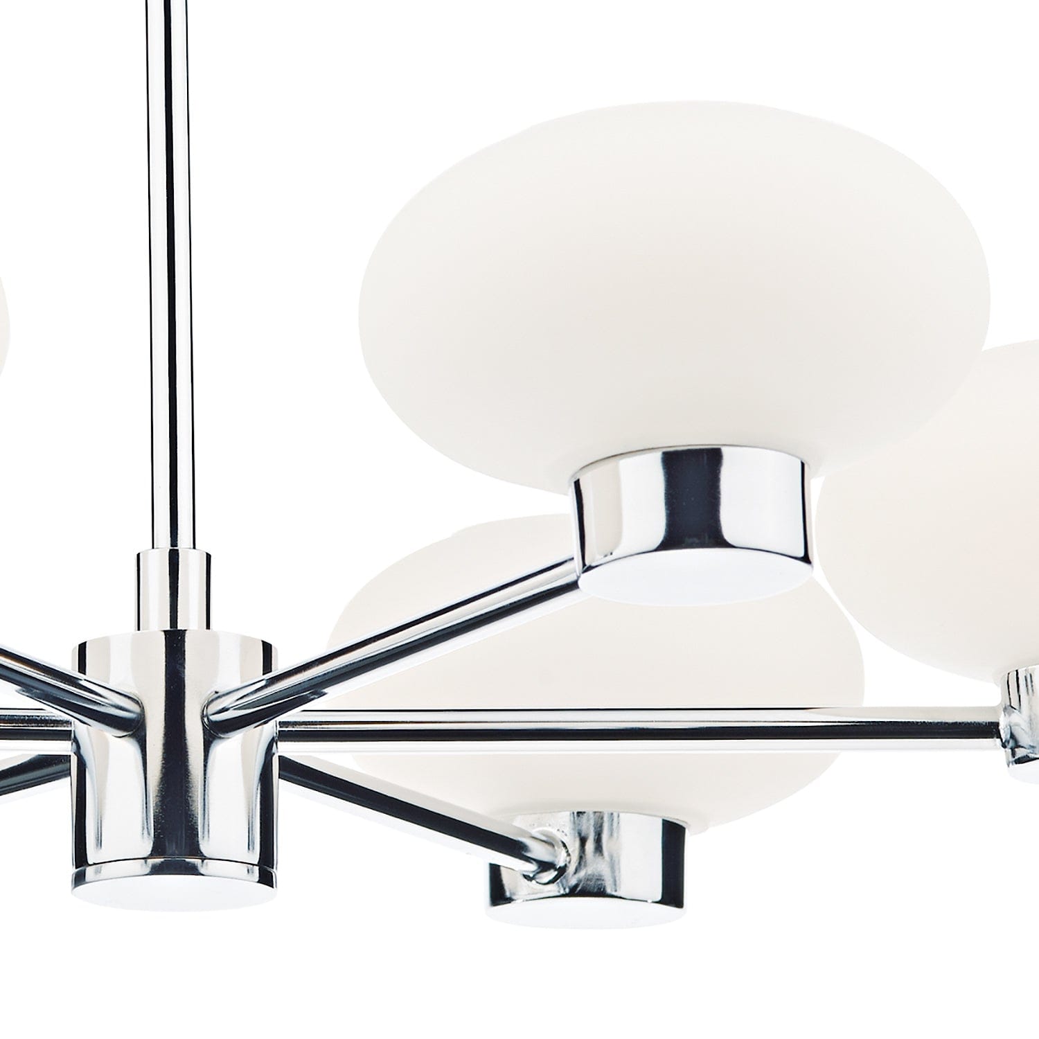 dar lighting System 6 Light Semi Flush Polished Chrome SYS0650