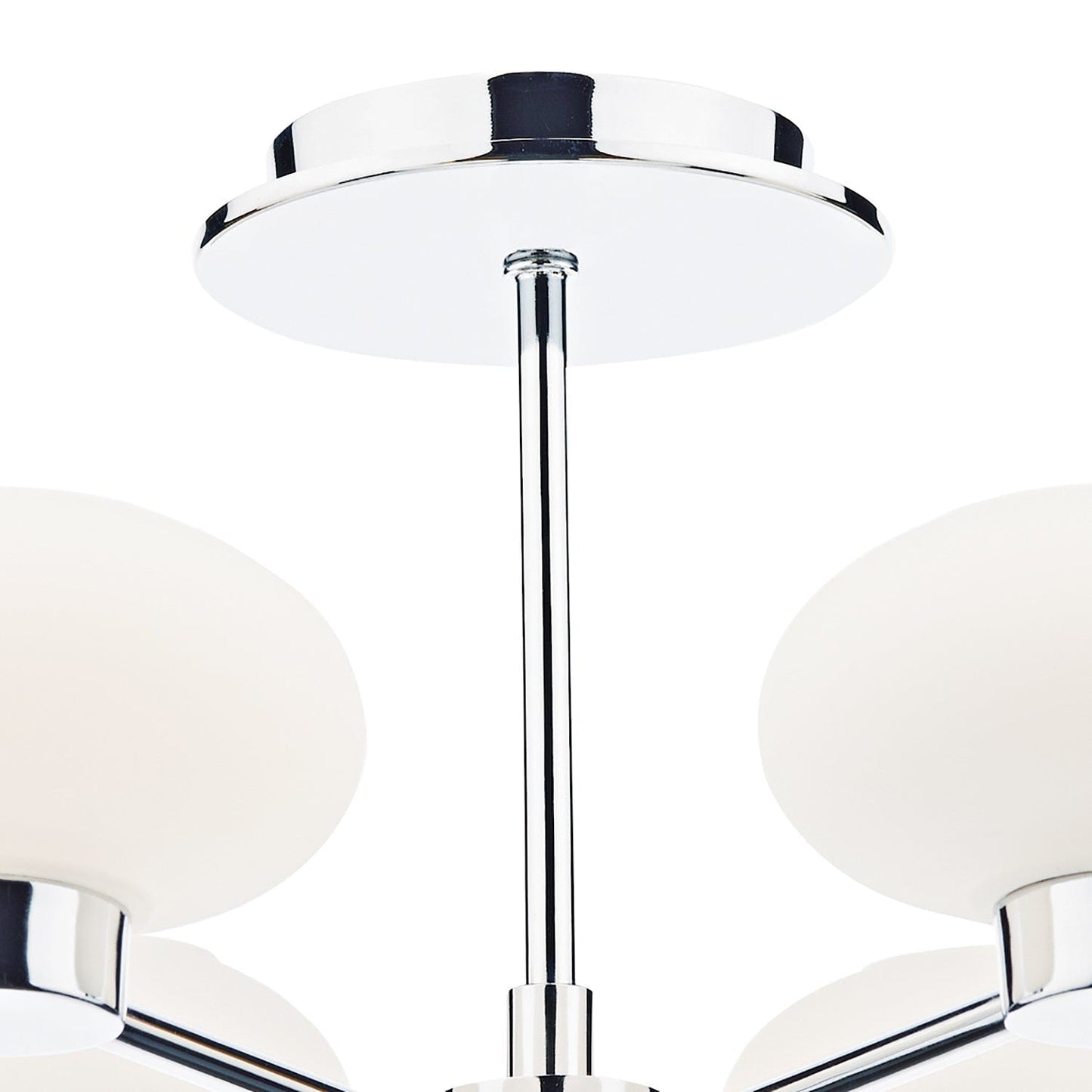 dar lighting System 6 Light Semi Flush Polished Chrome SYS0650