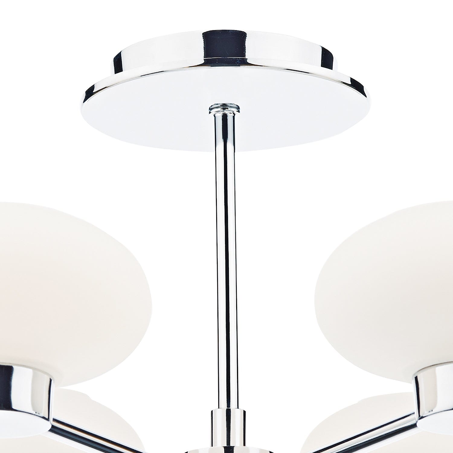 dar lighting System 6 Light Semi Flush Polished Chrome SYS0650