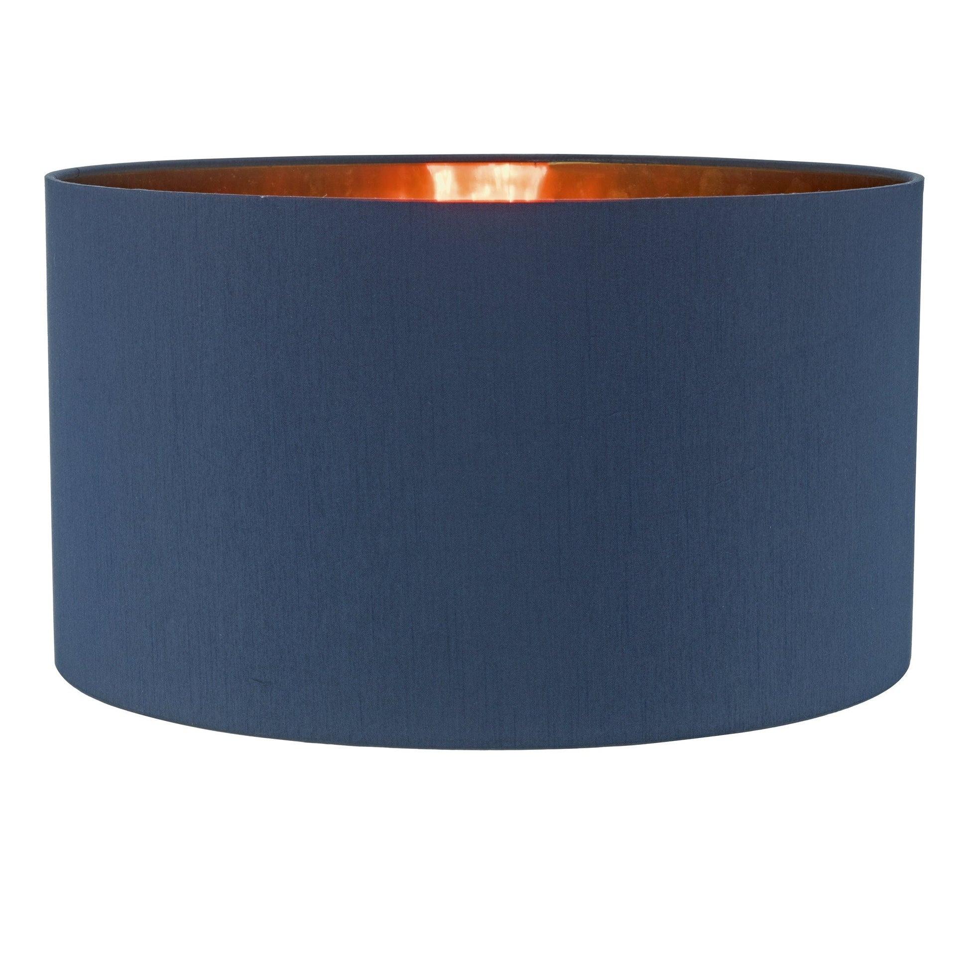 dar lighting Timon Navy Blue Faux Silk Easy Fit Shade 40cm TIM6523