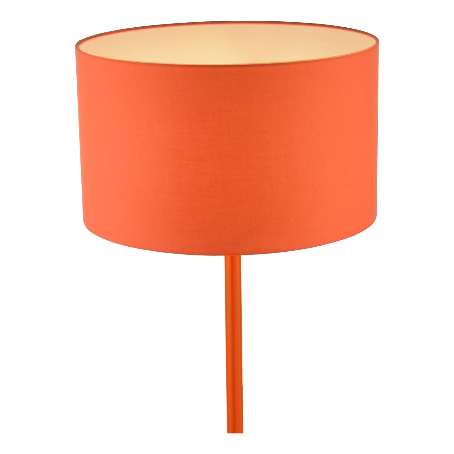 dar lighting Toledo Floor Lamp Satin Orange With Shade TOL4911