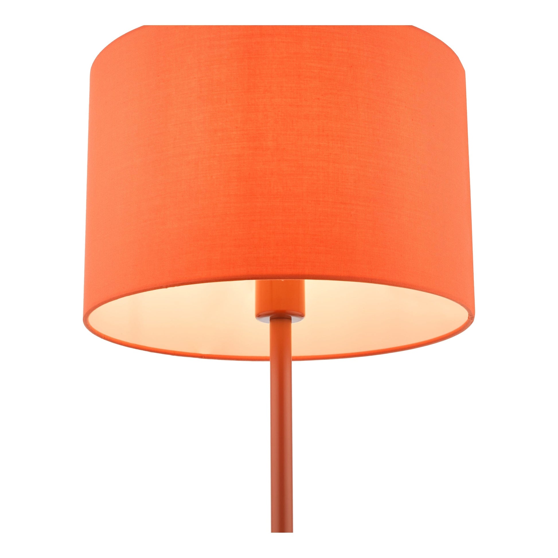 dar lighting Toledo Table Lamp Satin Orange With Shade TOL4211