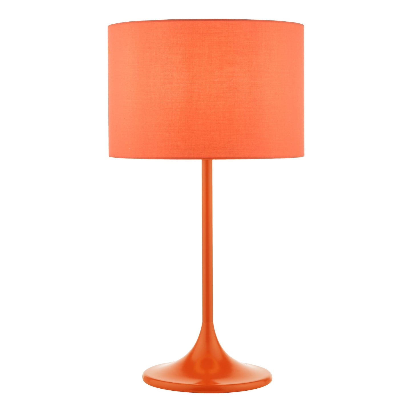 dar lighting Toledo Table Lamp Satin Orange With Shade TOL4211