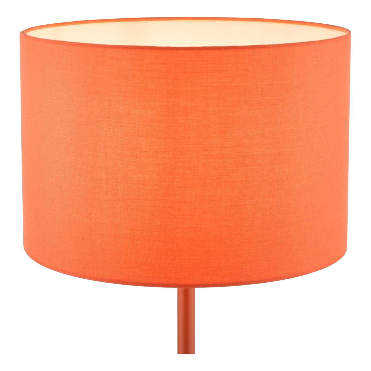 dar lighting Toledo Table Lamp Satin Orange With Shade TOL4211