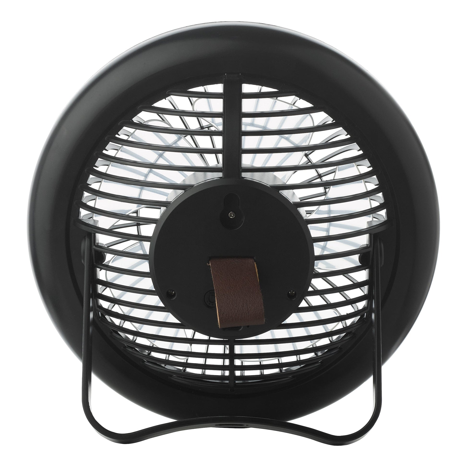 dar lighting Turbo Desk Fan With Lamp Black LED TUR4122