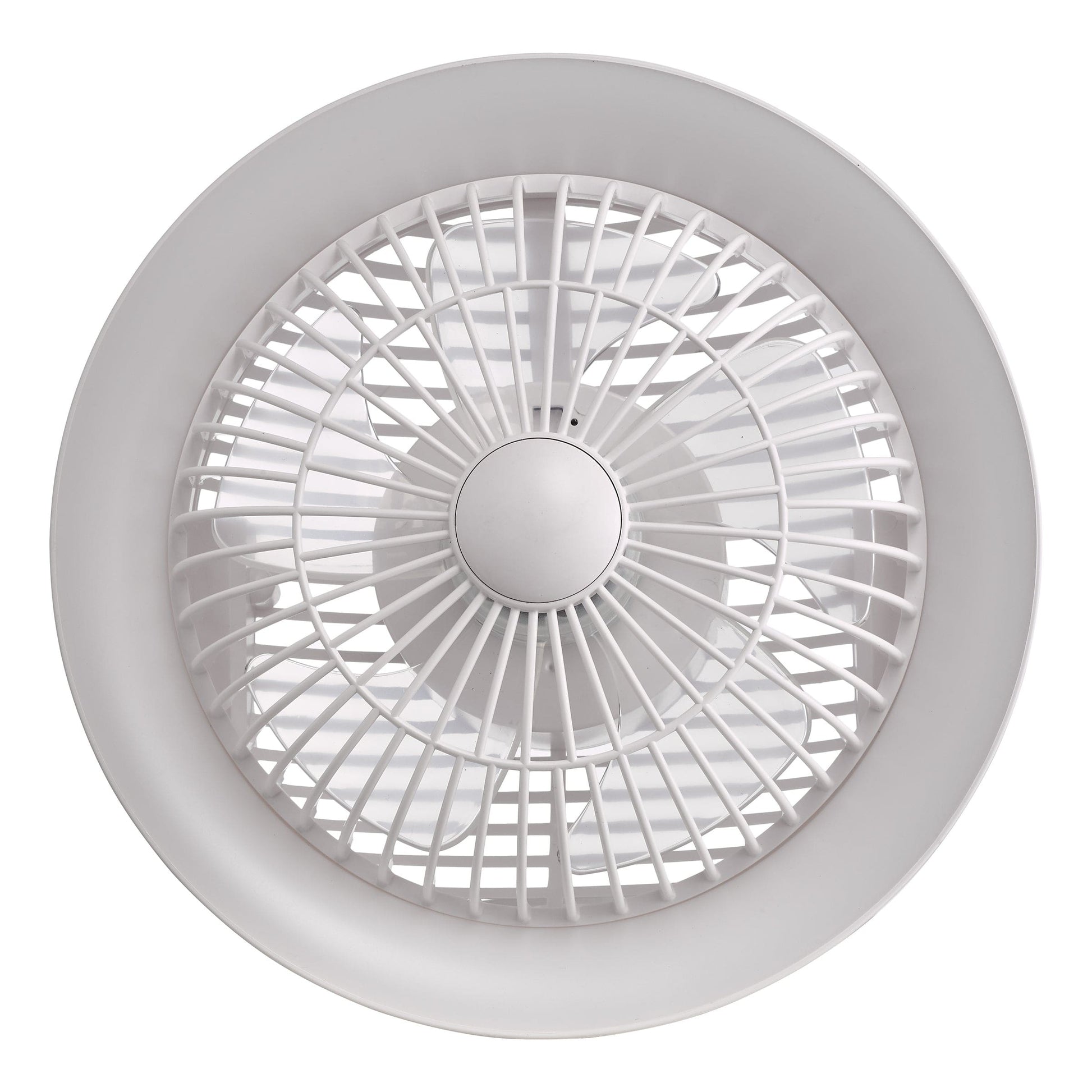 dar lighting Turbo Desk Fan With Lamp White LED TUR412