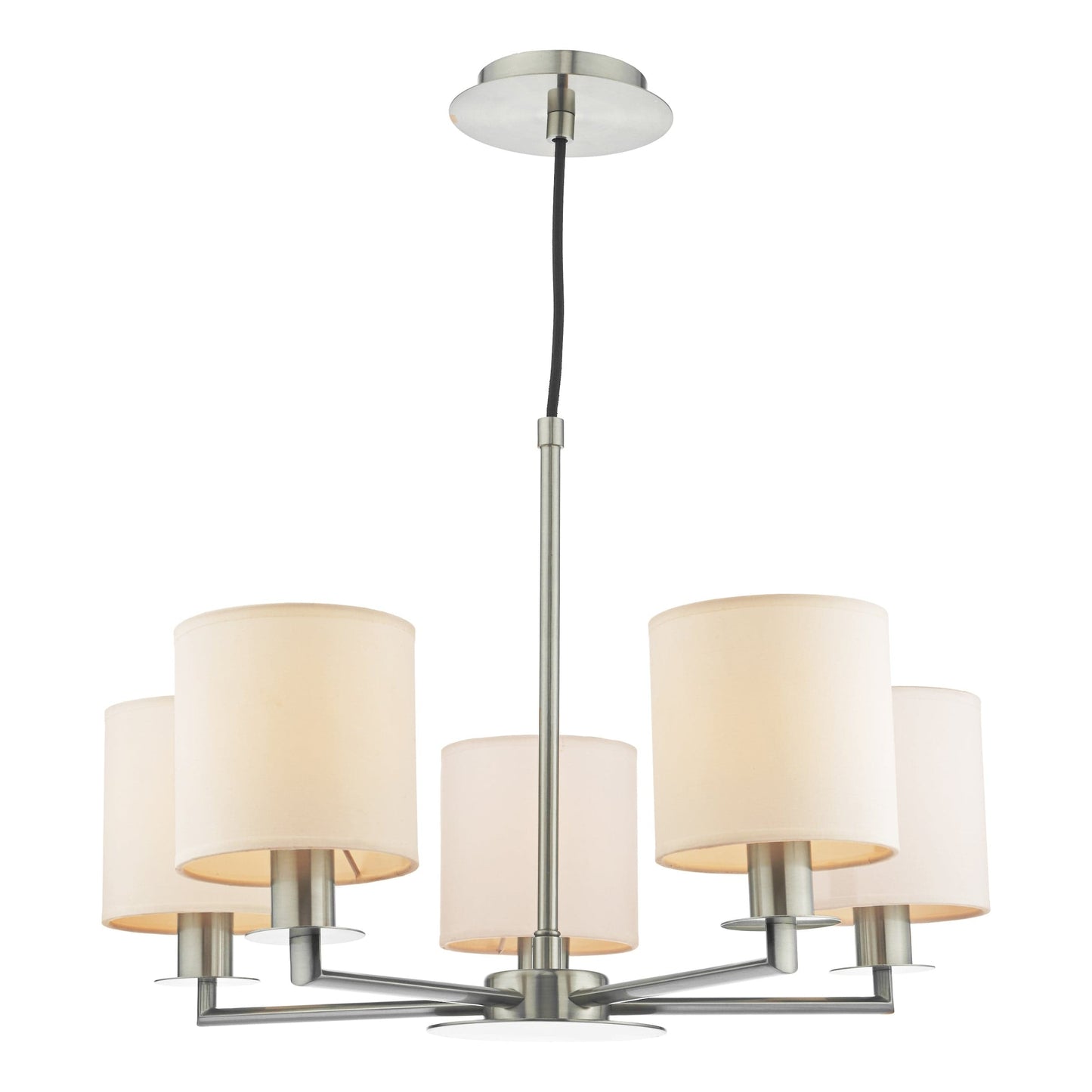 dar lighting Tyler 5lt Pendant Satin Nickel Fitting Only TYL0538