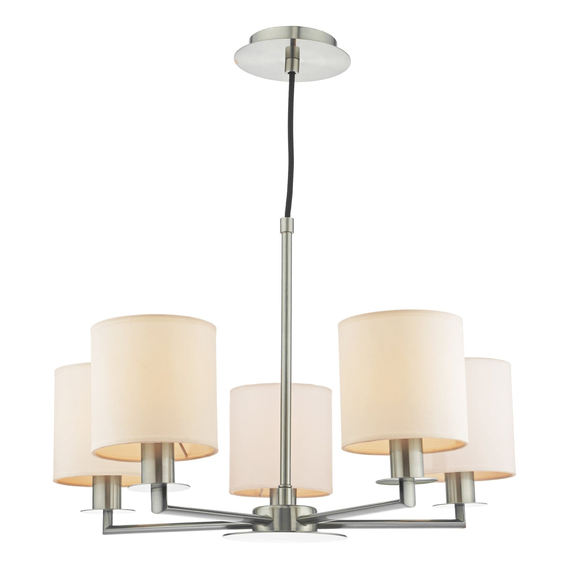 dar lighting Tyler 5lt Pendant Satin Nickel Fitting Only TYL0538