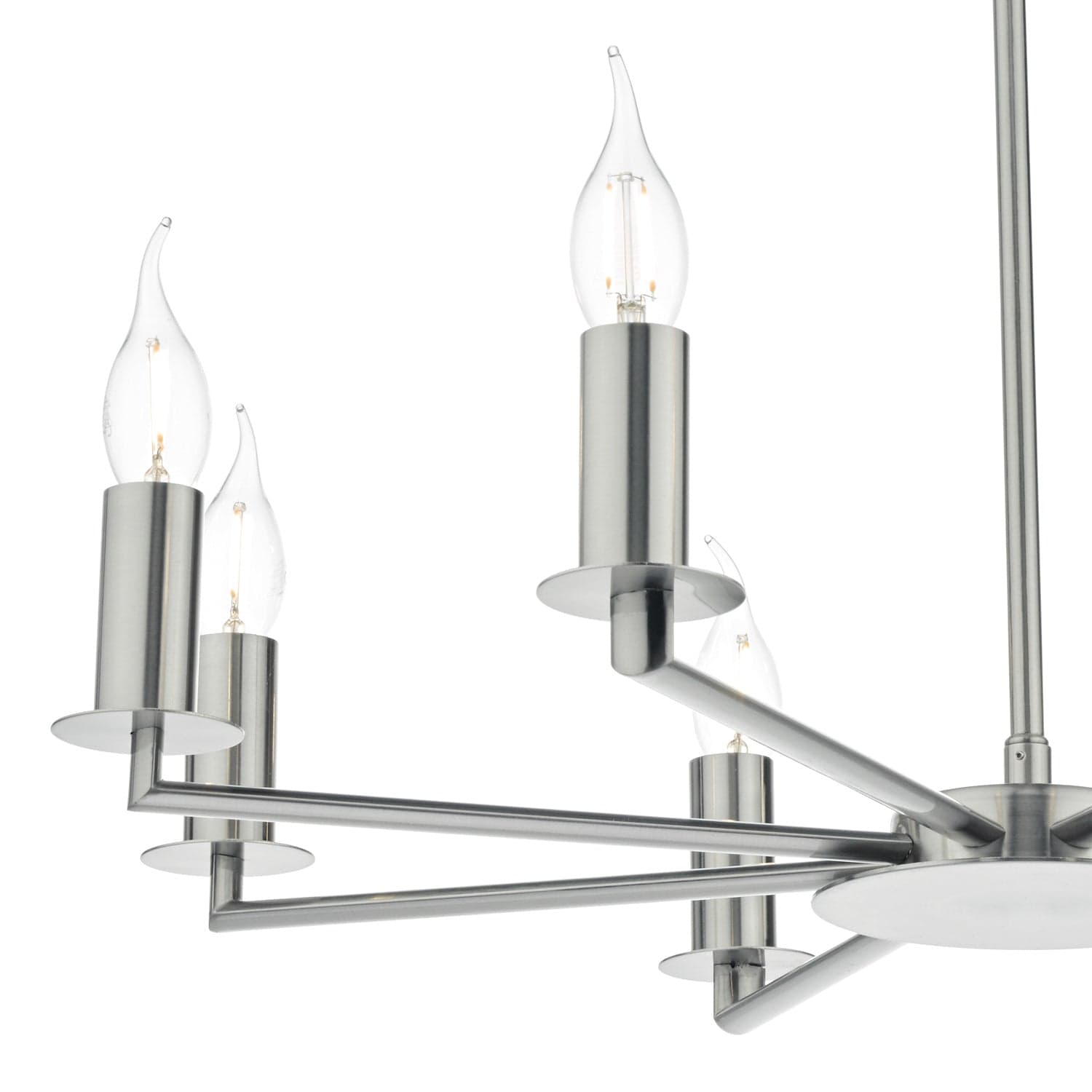 dar lighting Tyler 8lt Pendant Satin Nickel Fitting Only TYL0838