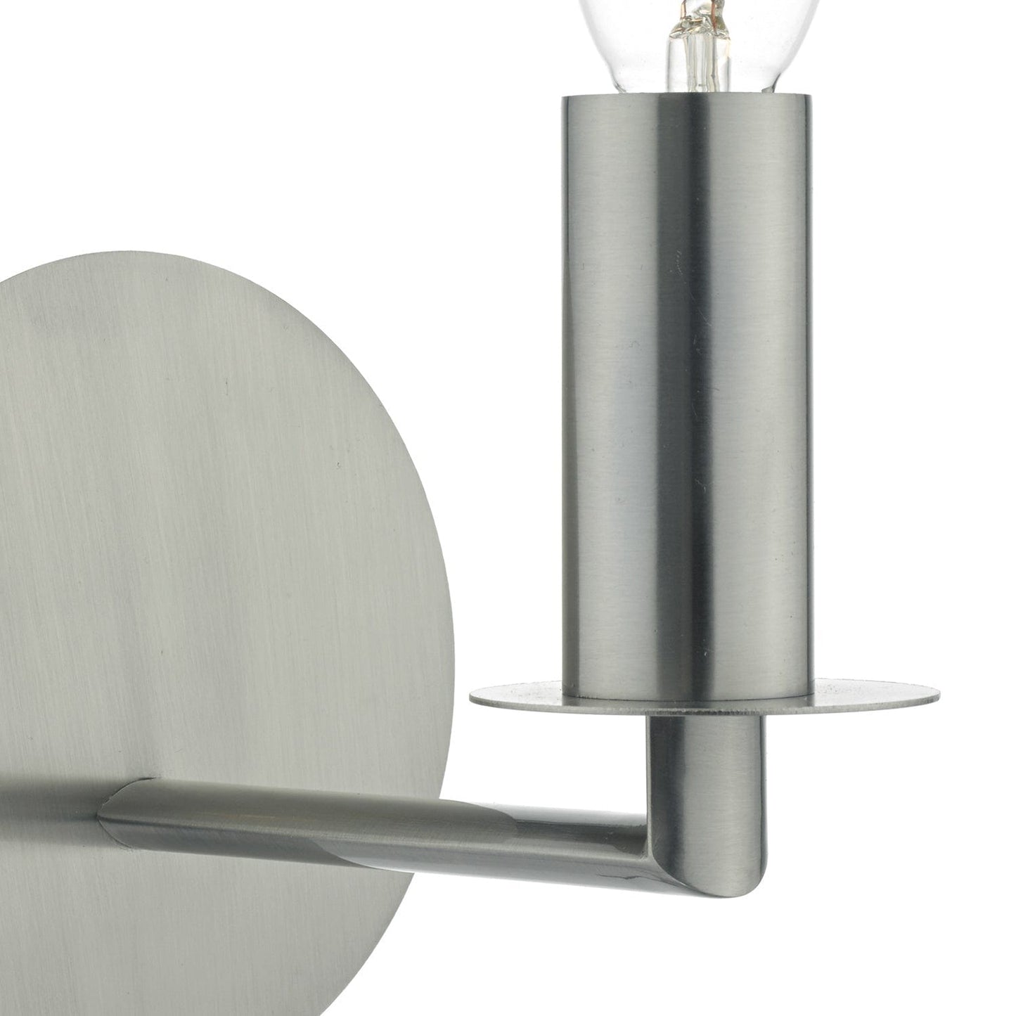 dar lighting Tyler Wall Light Satin Nickel Fitting Only TYL0738