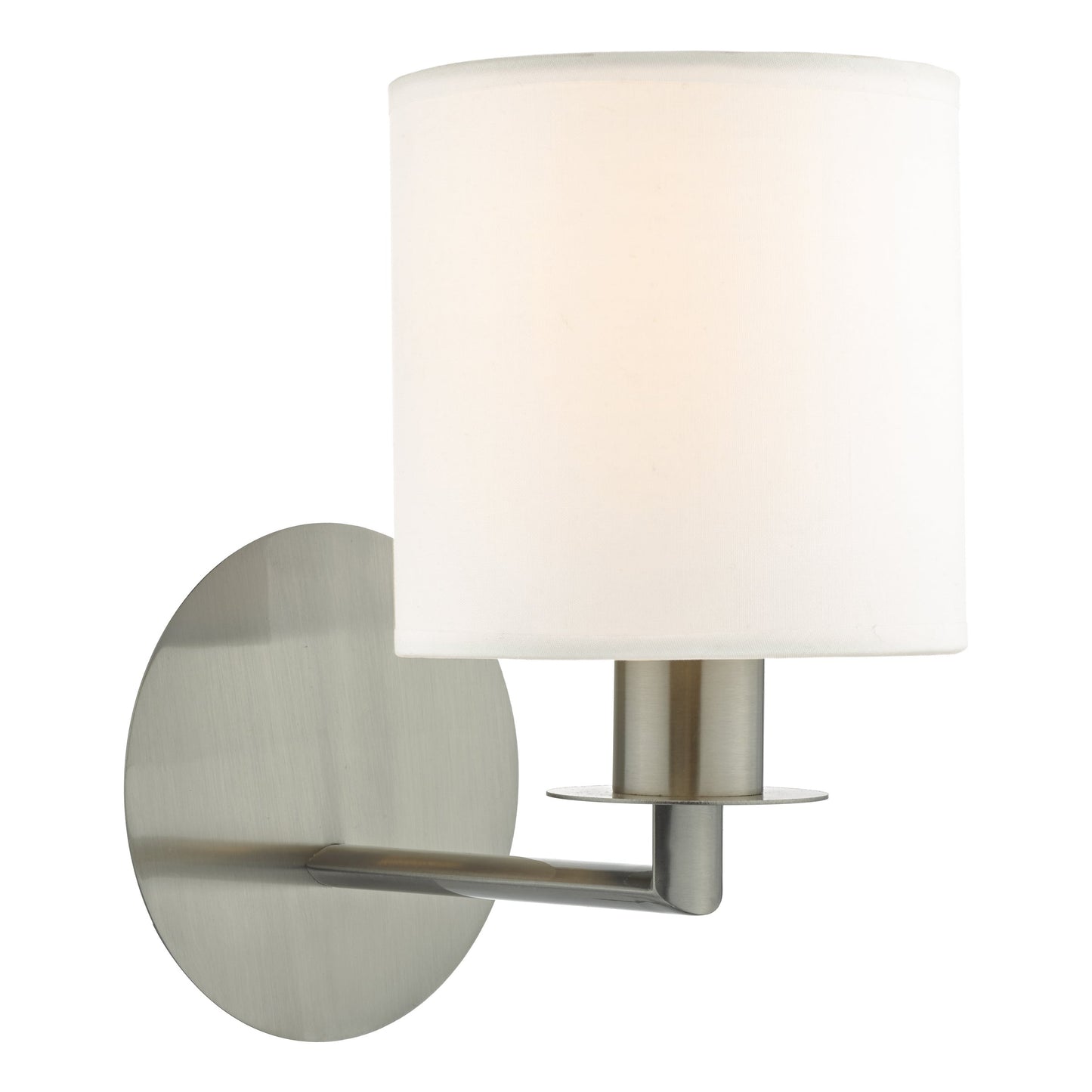 dar lighting Tyler Wall Light Satin Nickel Fitting Only TYL0738