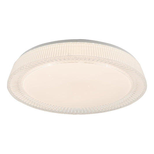 dar lighting Udell Flush Faceted Acrylic LED UDE482