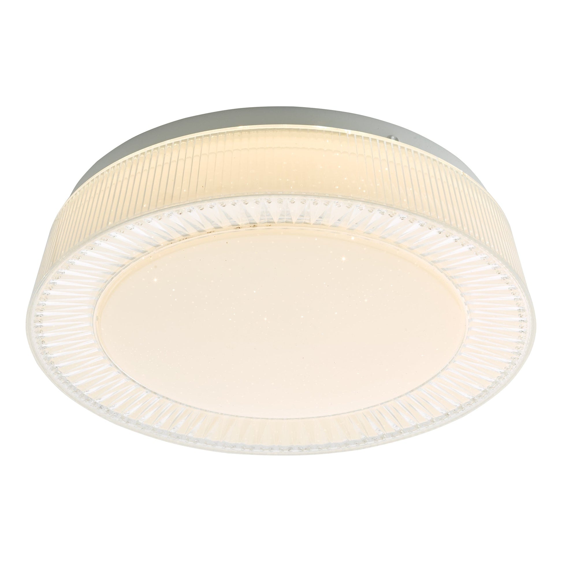 dar lighting Udell Flush White Acrylic LED UDE522