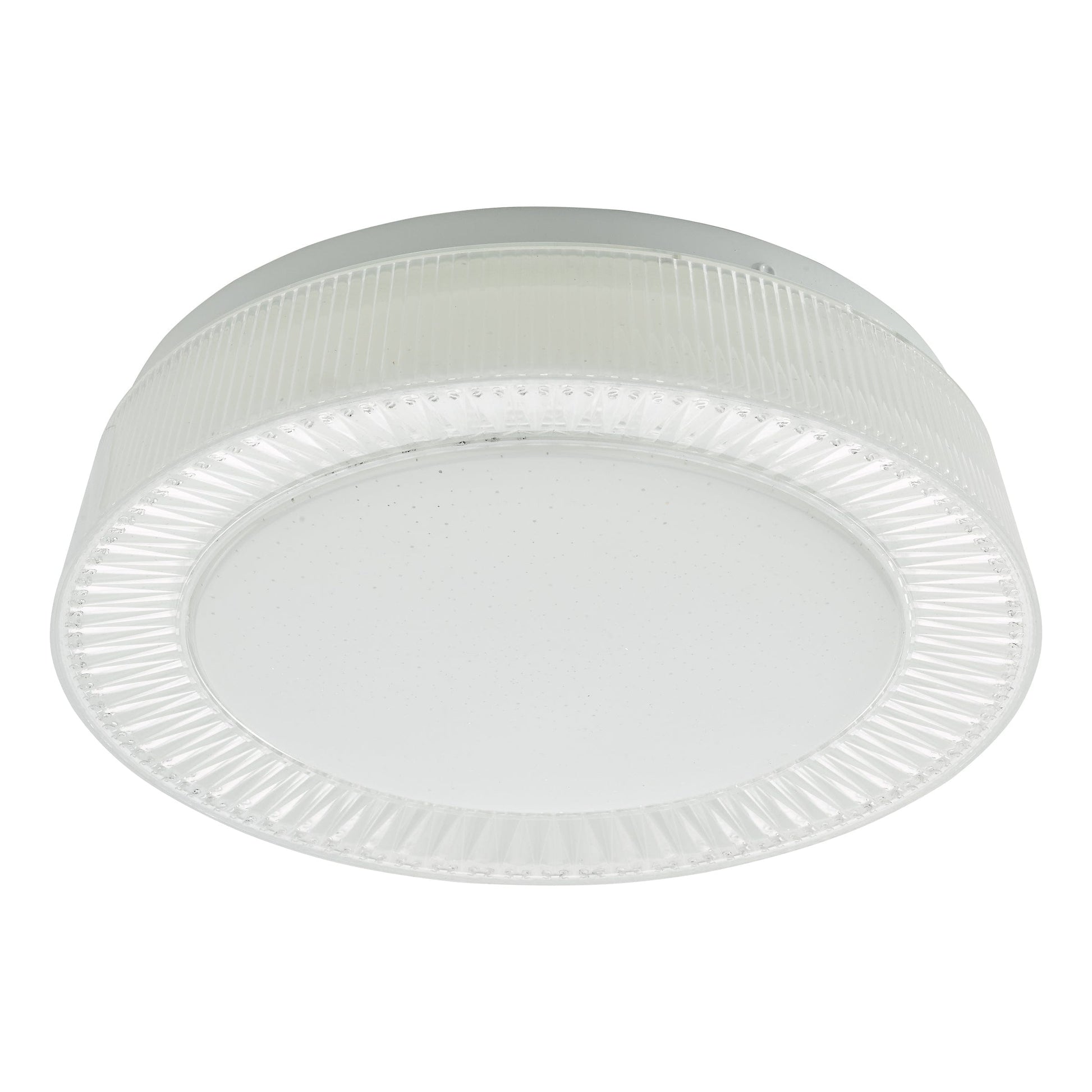 dar lighting Udell Flush White Acrylic LED UDE522