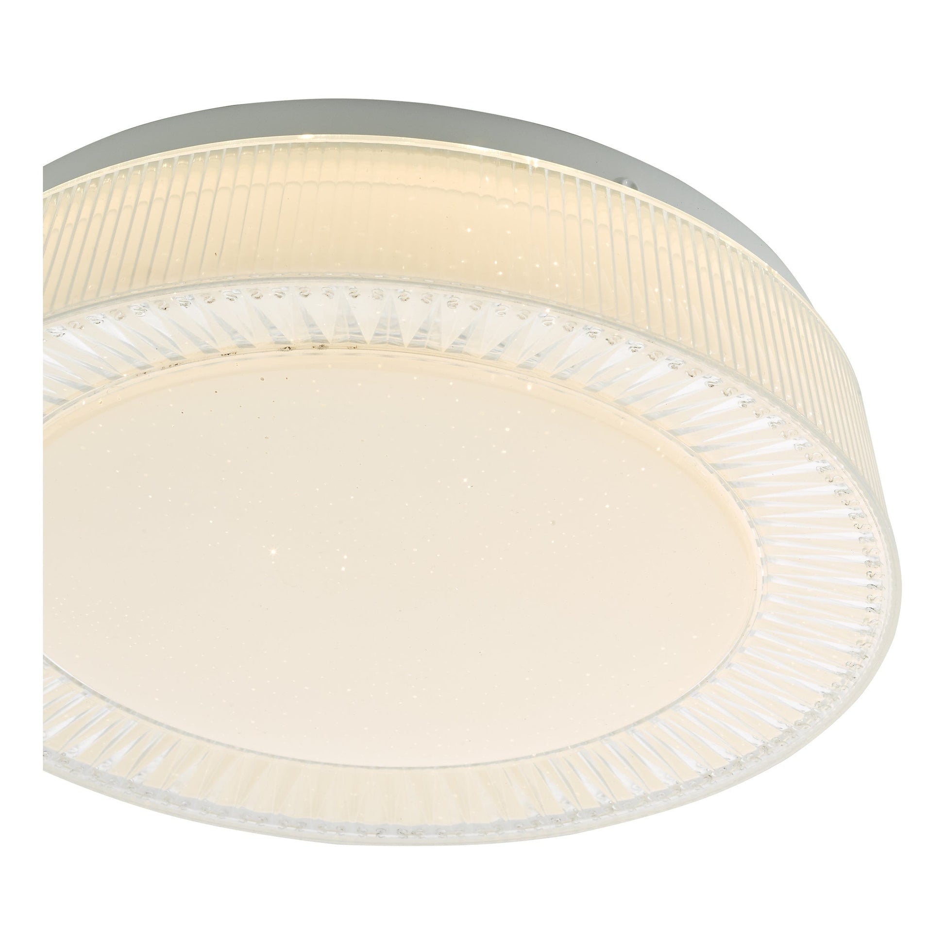 dar lighting Udell Flush White Acrylic LED UDE522