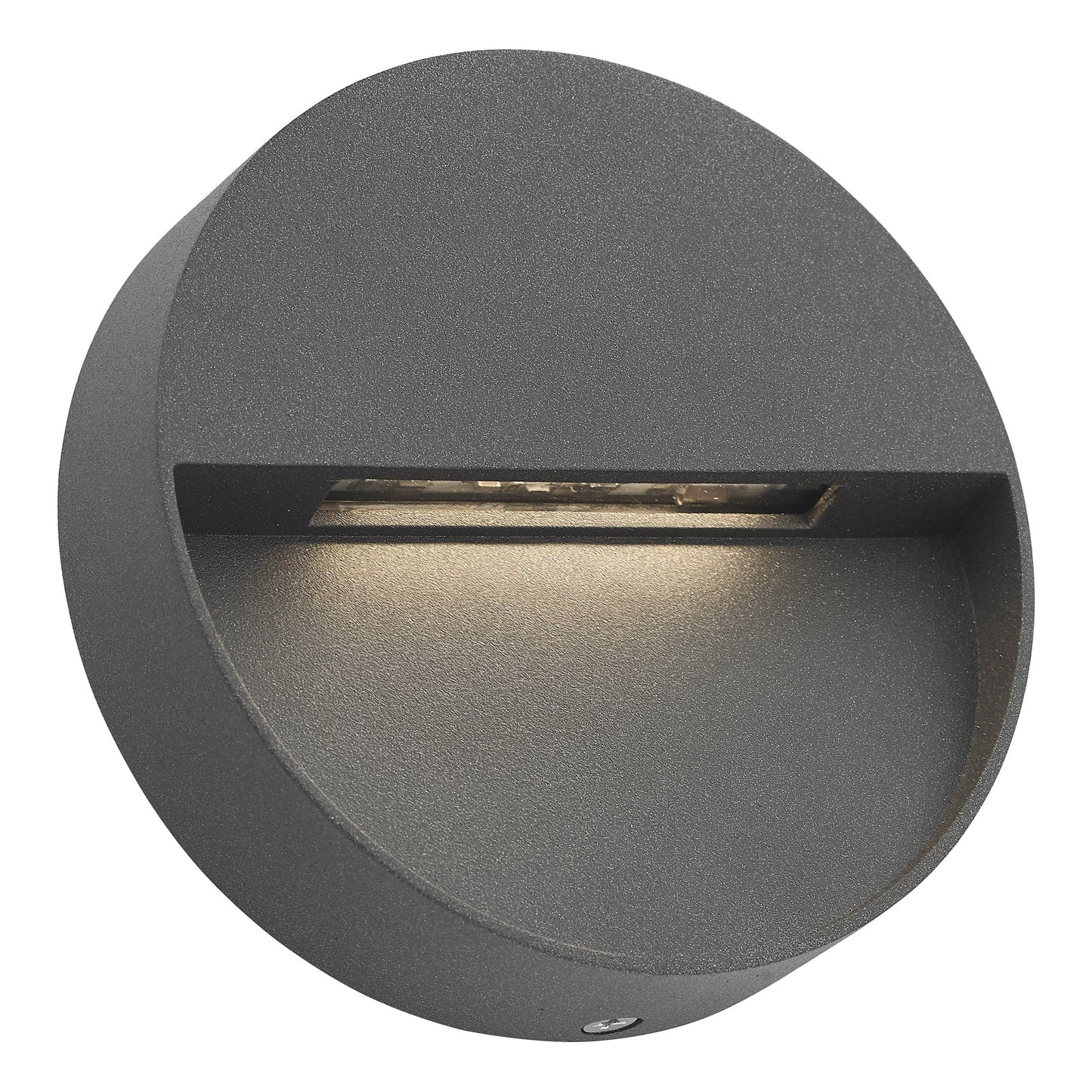 dar lighting Ugo Outdoor Wall Light Round Eyelid Anthracite IP65 LED UGO2139