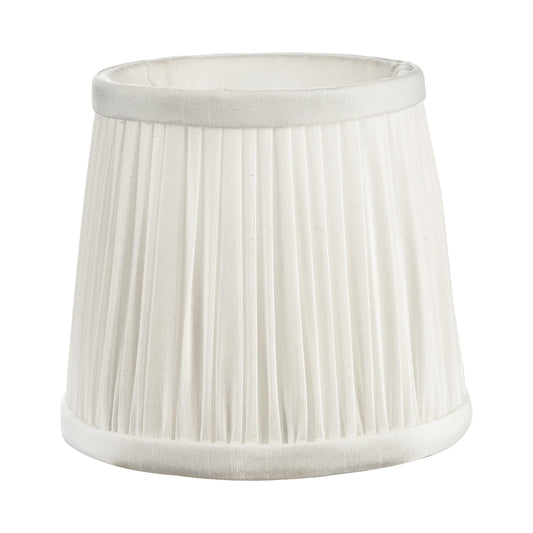 dar lighting Ulyana Ivory Faux Silk Pleated Shade 14cm ULY0515