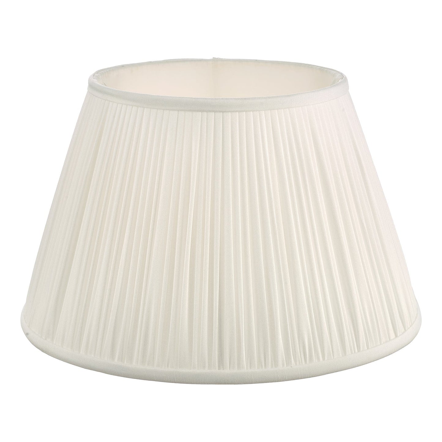 dar lighting Ulyana Ivory Faux Silk Pleated Shade 35cm ULY1415