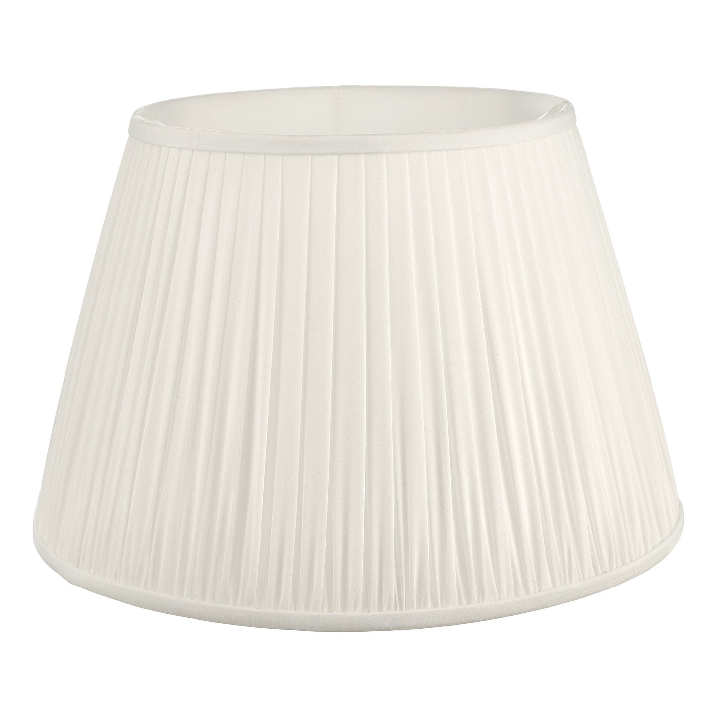 dar lighting Ulyana Ivory Faux Silk Pleated Shade 45cm ULY1815