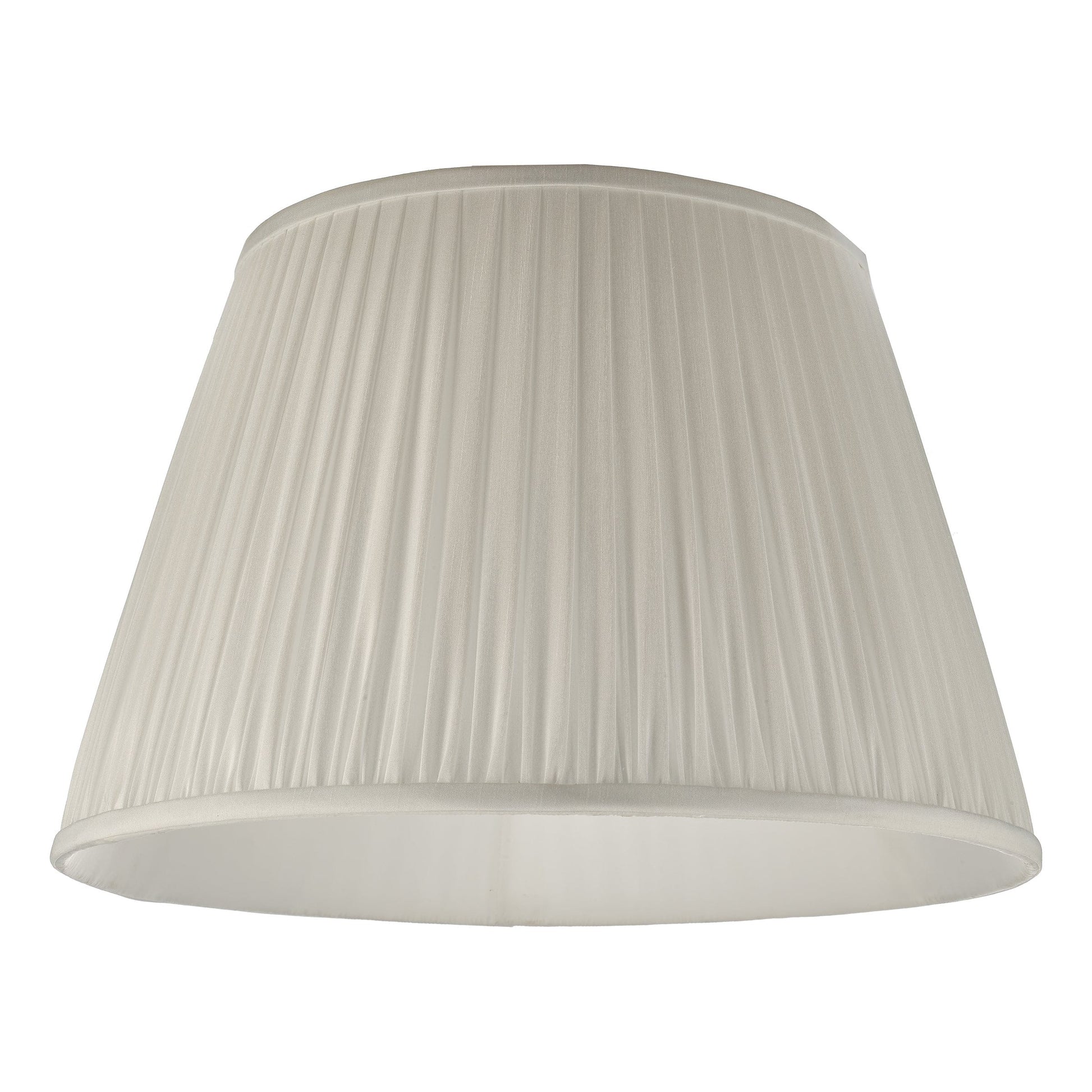 dar lighting Ulyana Ivory Faux Silk Pleated Shade 45cm ULY1815