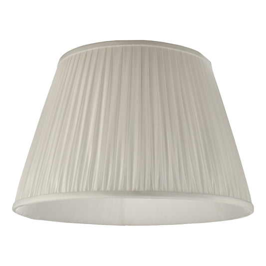 dar lighting Ulyana Ivory Faux Silk Pleated Shade 45cm ULY1815