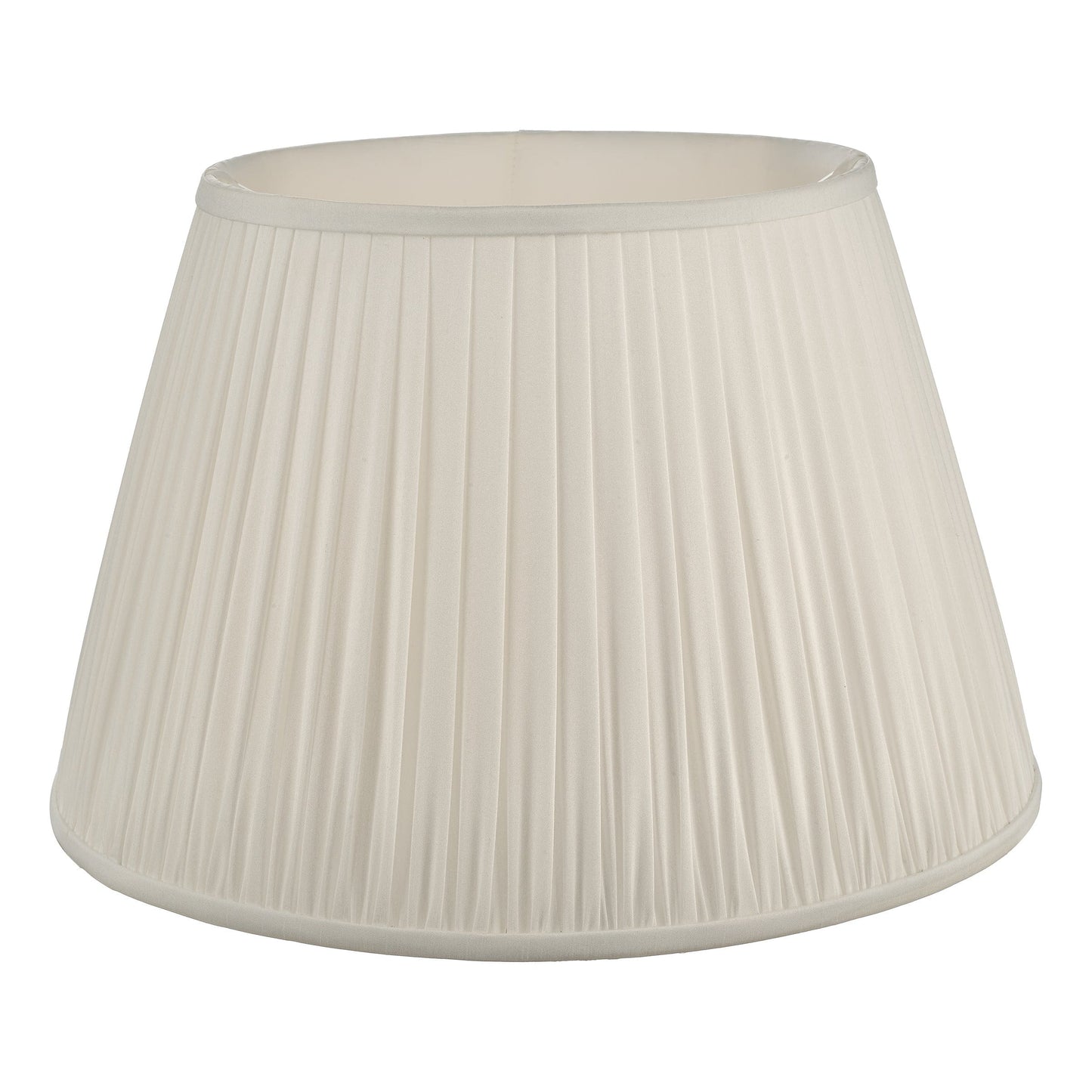 dar lighting Ulyana Ivory Faux Silk Pleated Shade 45cm ULY1815