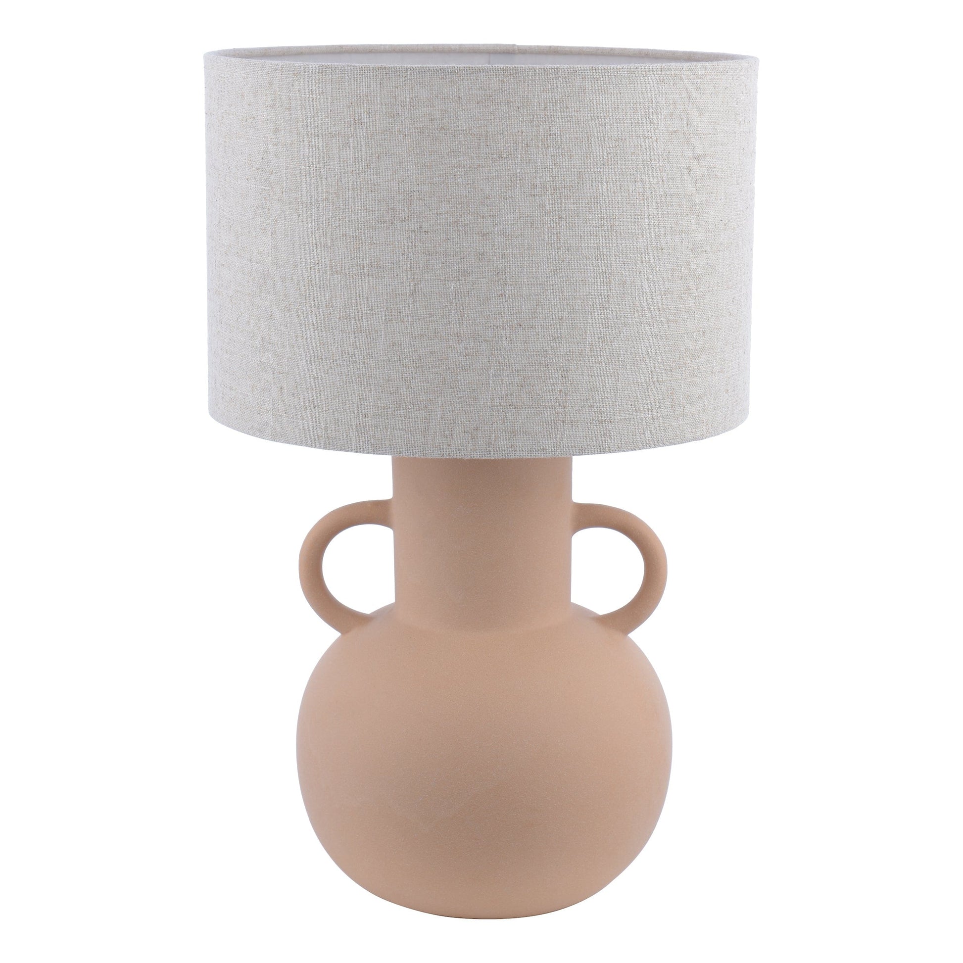 dar lighting Urn Ceramic Table Lamp Terracotta With Shade URN4211