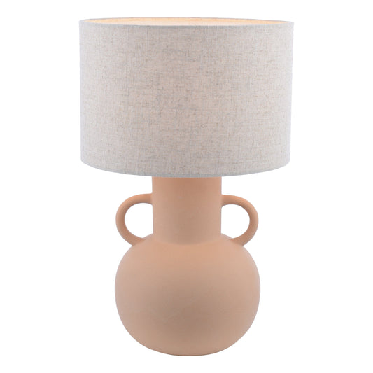 dar lighting Urn Ceramic Table Lamp Terracotta With Shade URN4211