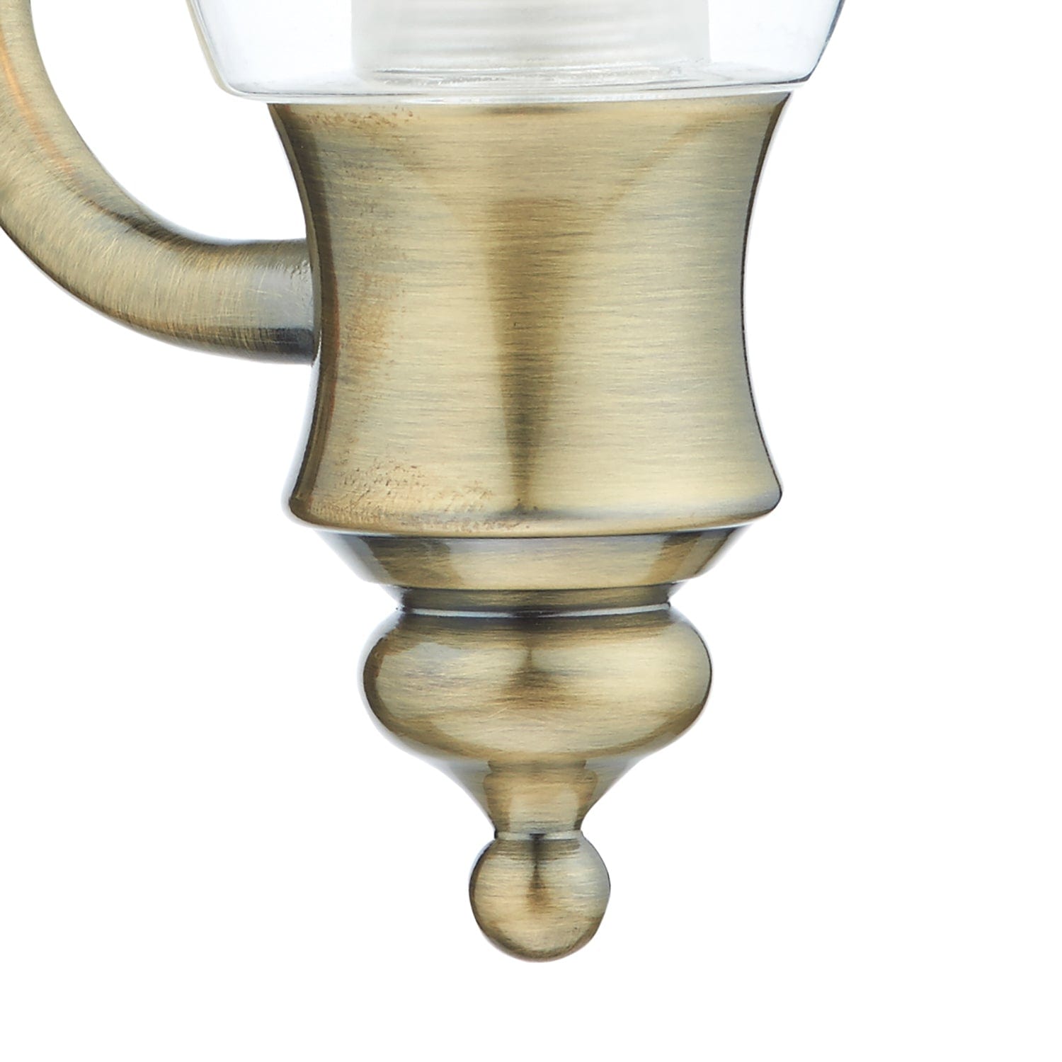 dar lighting Vestry Bathroom Wall Light Antique Brass IP44 VES0775