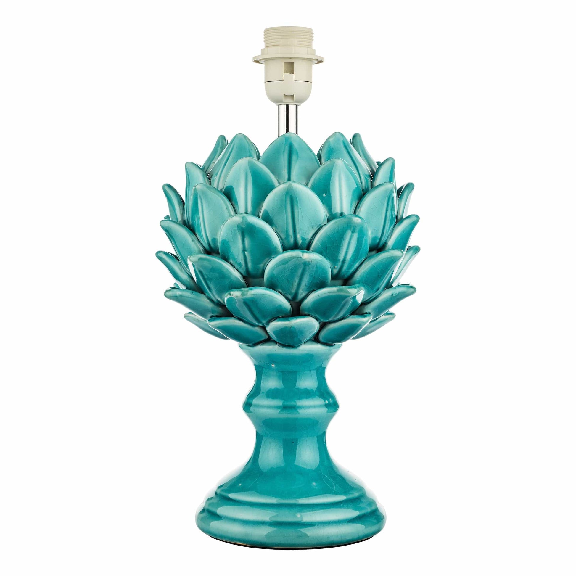 dar lighting Violetta Table Lamp Blue Ceramic Base Only VIO4223