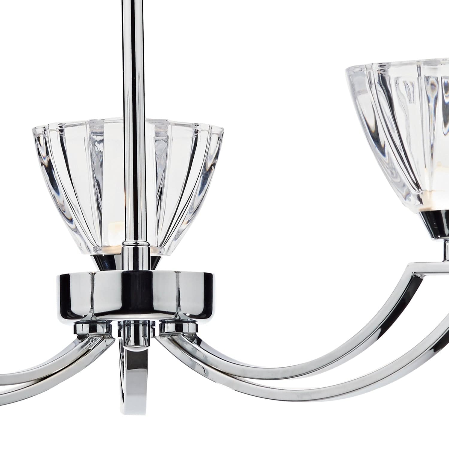 dar lighting Vito 3 Light Semi Flush Polished Chrome VIT0350