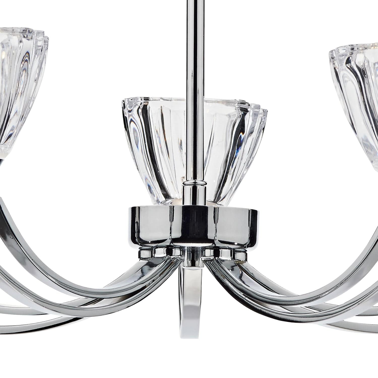 dar lighting Vito 5 Light Semi Flush Polished Chrome VIT0550