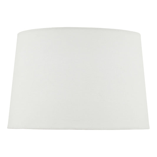 dar lighting Vondra Ivory Linen Tapered Drum Shade 36cm VON142