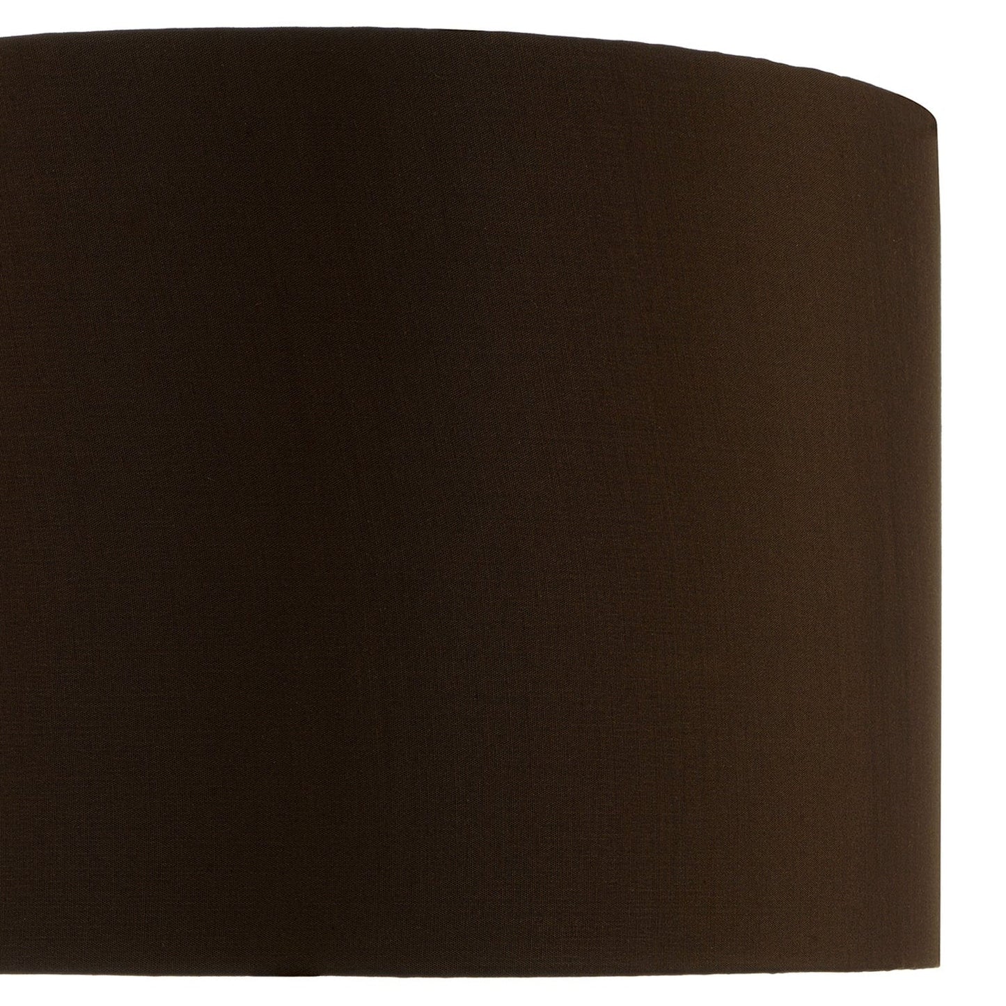 dar lighting Voyage Brown Faux Silk Drum Shade 38cm VOY1422