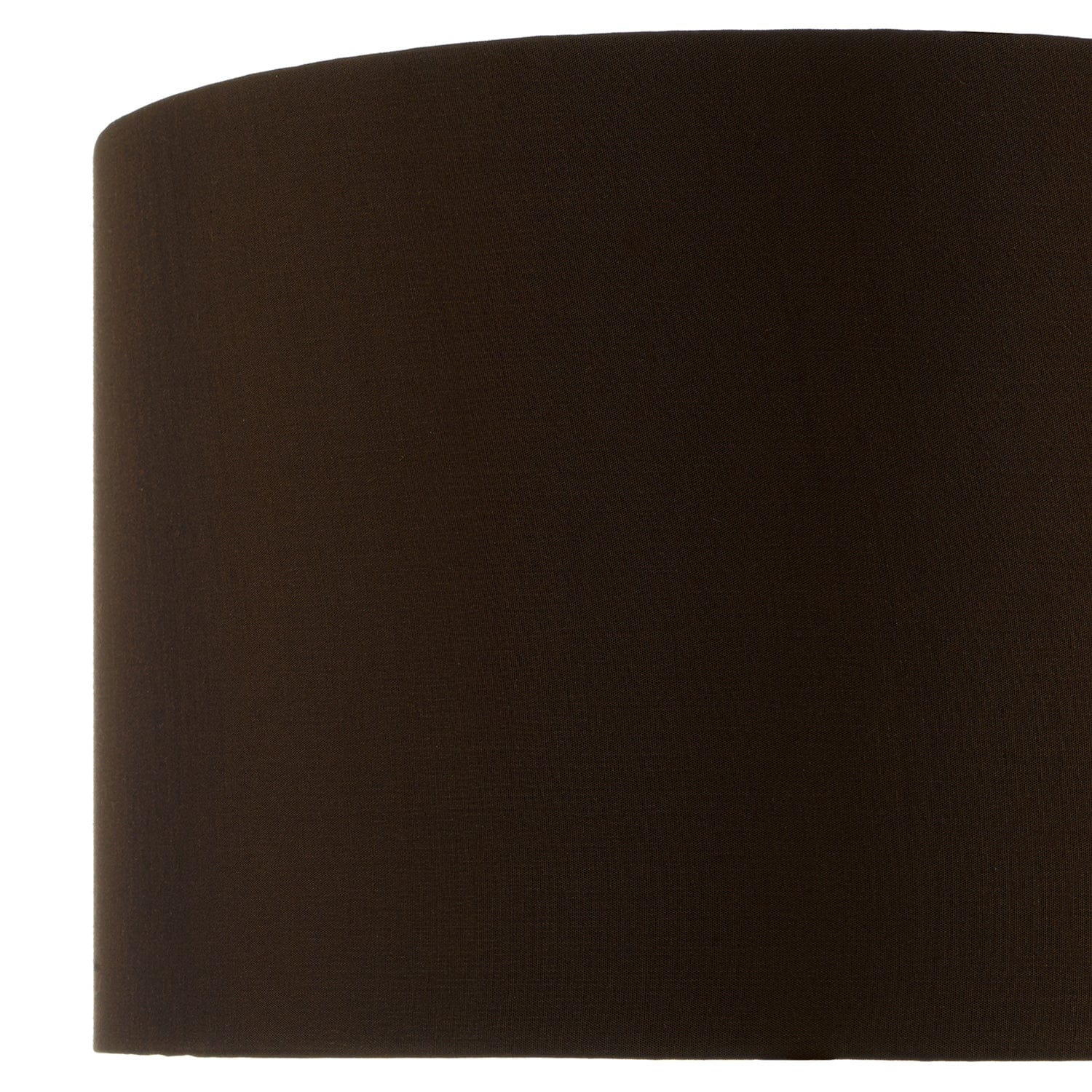 dar lighting Voyage Brown Faux Silk Drum Shade 38cm VOY1422